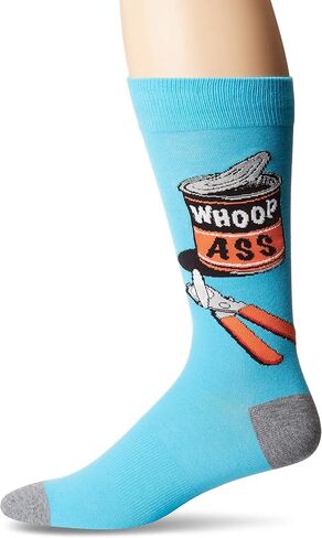 K. Bell Socks mens Funny Jokes and Wordplay Novelty Crew Socks in Saudi Arabia