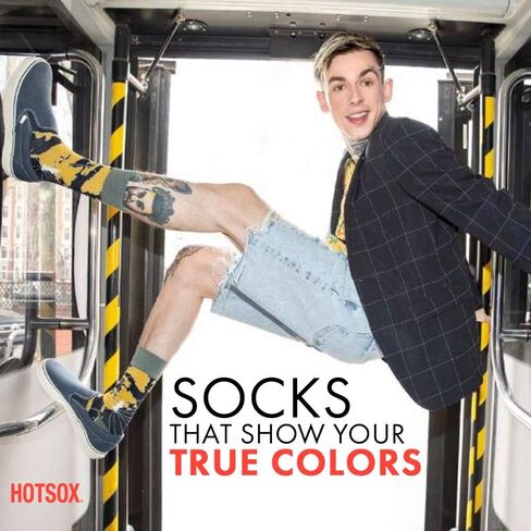 K. Bell Socks mens Funny Jokes and Wordplay Novelty Crew Socks in Saudi Arabia