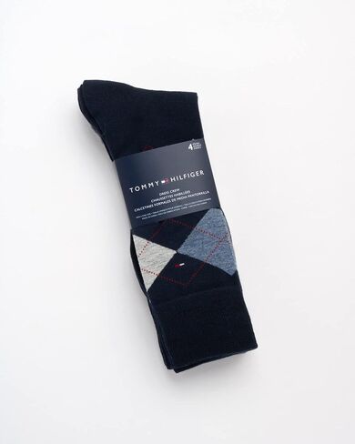 Tommy Hilfiger Men's Dress Socks - Lightweight Comfort Crew Sock (4 Pack) in Kuwait