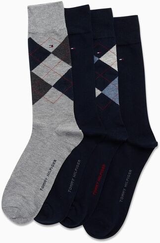 Tommy Hilfiger Men's Dress Socks - Lightweight Comfort Crew Sock (4 Pack) in Kuwait