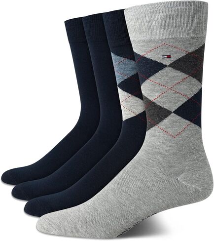 Tommy Hilfiger Men's Dress Socks - Lightweight Comfort Crew Sock (4 Pack) in Kuwait