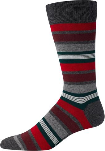 Cole Haan Men's Dress Socks - Patterned Crew Socks, Gift Box (4 Pack) in Saudi Arabia