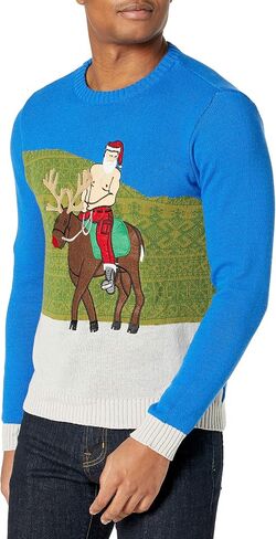 Blizzard Bay Men's Ugly Christmas Sweater Trump in Saudi Arabia