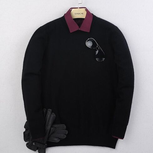 织礼 Customized Men's Cashmere Pullover Sweater, Support DIY Design Names, Letter and Text with Multi Colors in Saudi Arabia