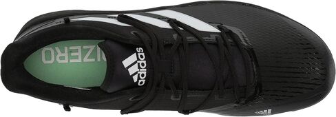 adidas Men's Adizero Afterburner 8 Baseball Shoe, Black/White/White, 8.5 in Saudi Arabia