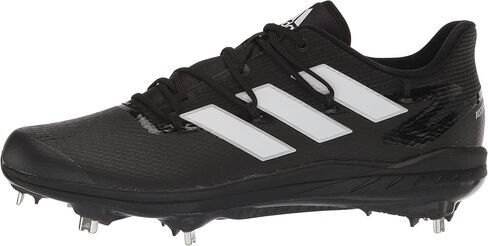 adidas Men's Adizero Afterburner 8 Baseball Shoe, Black/White/White, 8.5 in Saudi Arabia