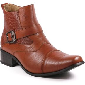 Metrocharm MET525-9 Men's Buckle Strap Western Cowboy Formal Dress Casual Fashion Boots in Saudi Arabia