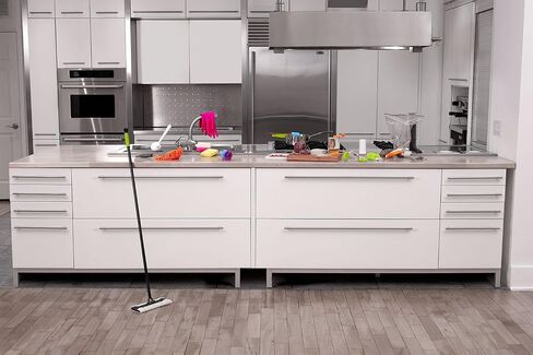 Casabella Compact Carpet Sweeper, Silver and Black, Boxed in Saudi Arabia