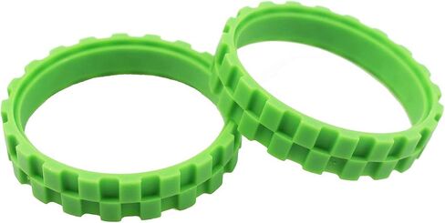 Ashineme Tires Compatible with Irobot Roomba Wheels Series, Anti-Slip, Great Adhesion and Easy Assembly,Replacement for All Roomba Models,Green,1pair in Saudi Arabia