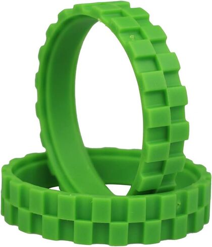 Ashineme Tires Compatible with Irobot Roomba Wheels Series, Anti-Slip, Great Adhesion and Easy Assembly,Replacement for All Roomba Models,Green,1pair in Saudi Arabia