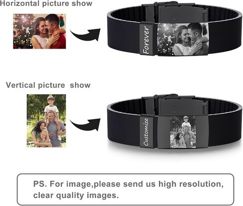 JUST MEET YOU Picture Necklace Personalized | Stainless Steel Dog Tags Necklace for Men | Best Gifts for Him & Her | Image Dog Tag Necklace for Women in Kuwait