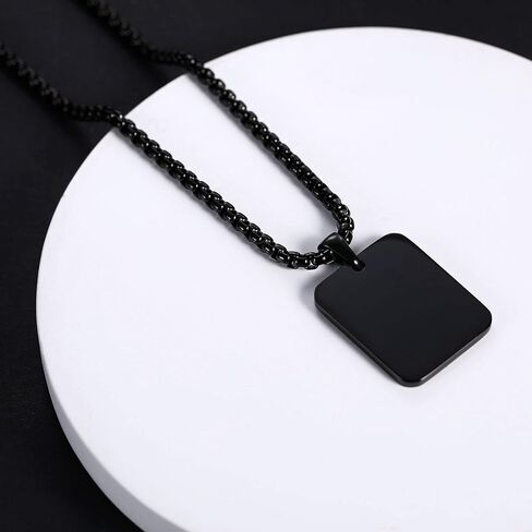 JUST MEET YOU Picture Necklace Personalized | Stainless Steel Dog Tags Necklace for Men | Best Gifts for Him & Her | Image Dog Tag Necklace for Women in Kuwait
