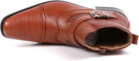 Metrocharm MET525-9 Men's Buckle Strap Western Cowboy Formal Dress Casual Fashion Boots in Saudi Arabia