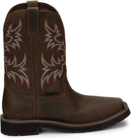 Justin Men's Driller Western Work Boot Steel Toe Tan 8.5 D(M) US in Kuwait