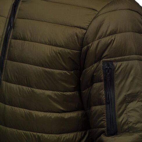 Ymosrh Mens Fashion Jackets Men's Autumn Winter Zipper Pocket Cotton Warm Down Jacket Packable Light Coat Coats in Saudi Arabia