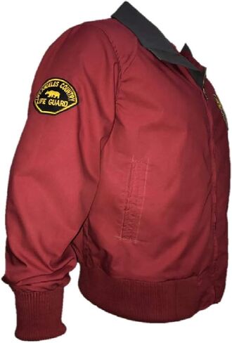 Men's Baywatch Dwayne Johnson Rock David Hasselhoff Red Bomber Cotton Jacket in Saudi Arabia