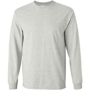 Joe's USA Men's Long Sleeve Heavy Cotton Crew Neck T-Shirts in 27 Colors: S-5XL in Saudi Arabia