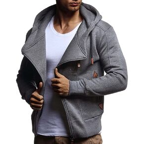سترة بغطاء للرأس من ليف نيلسون للرجال | البلوز البلوز Longsleeve Fullzip أنيق الحديثة in Saudi Arabia