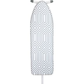 Simplify Ironing Board Cover | Scorch Resistant | Cotton | Thick Padding | Stretch Elastic Fit | Hook and Loop Fasteners | Cover ONLY | Gold in Kuwait