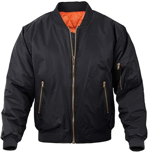 MAGNIVIT Men's Bomber Jacket Casual Fall Winter Military Jacket and Coats Outwear in Saudi Arabia