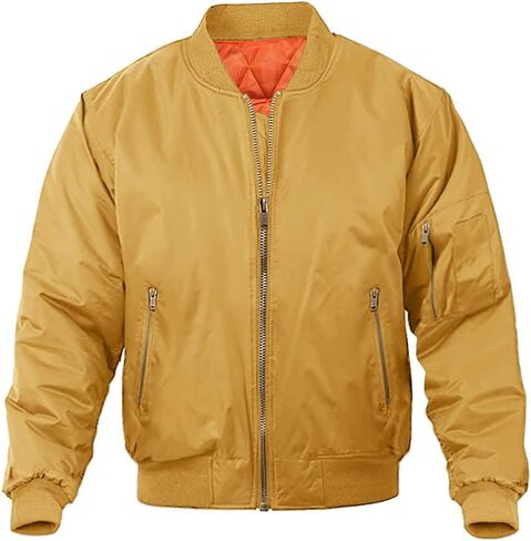 MAGNIVIT Men's Bomber Jacket Casual Fall Winter Military Jacket and Coats Outwear in Saudi Arabia
