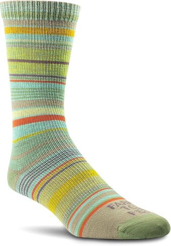 Farm to Feet Ithaca Multi-Stripe Ultralight Crew Merino Wool Socks in Saudi Arabia