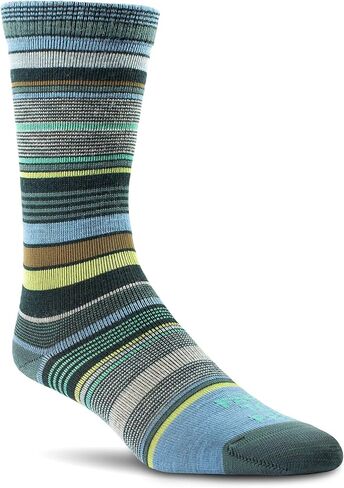 Farm to Feet Ithaca Multi-Stripe Ultralight Crew Merino Wool Socks in Saudi Arabia