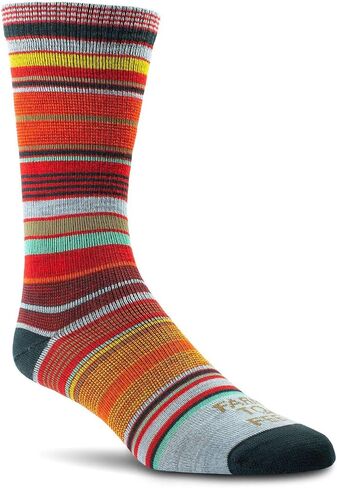 Farm to Feet Ithaca Multi-Stripe Ultralight Crew Merino Wool Socks in Saudi Arabia