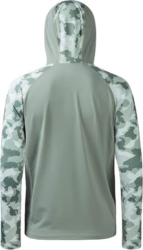 BASSDASH Men’s UPF 50 Performance Fishing Shirt Cooling Hoodie Camo Long Sleeve FS17M in Saudi Arabia