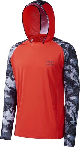 BASSDASH Men’s UPF 50 Performance Fishing Shirt Cooling Hoodie Camo Long Sleeve FS17M in Saudi Arabia