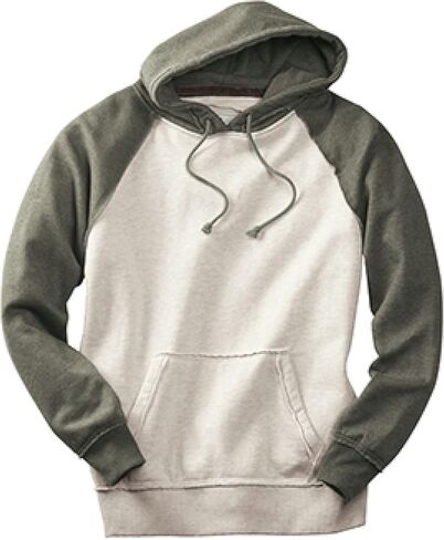 J. America J8885 Adult Vintage Heather Hooded Blended Fleece in Saudi Arabia