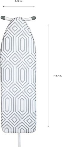 Simplify Ironing Board Cover | Scorch Resistant | Cotton | Thick Padding | Stretch Elastic Fit | Hook and Loop Fasteners | Cover ONLY | Gold in Kuwait