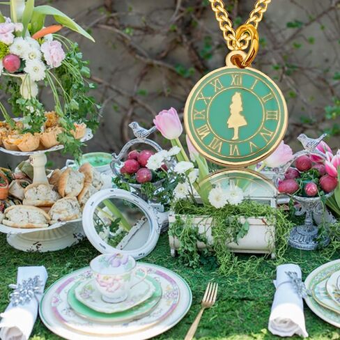 PLITI Pocket Watch Necklace Geeky Gift Book Lover Gift Daughter Birthday Gifts Book Nerd Jewelry Rabbit Clock Poker Party Jewelry in Saudi Arabia
