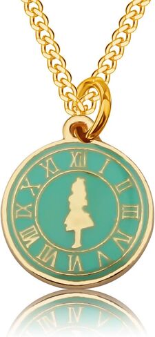 PLITI Pocket Watch Necklace Geeky Gift Book Lover Gift Daughter Birthday Gifts Book Nerd Jewelry Rabbit Clock Poker Party Jewelry in Saudi Arabia