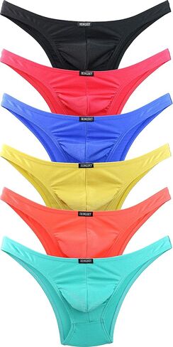 IKINGSKY Men's Cheeky Underwear Mens Pouch Bikini Panties Sexy Branzilian Back Briefs in Kuwait