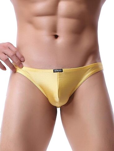 IKINGSKY Men's Cheeky Underwear Mens Pouch Bikini Panties Sexy Branzilian Back Briefs in Kuwait