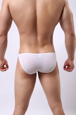 Super Soft Ice Silk Swim Briefs Men's Low-rise Bikini Underwear 9023 in Saudi Arabia