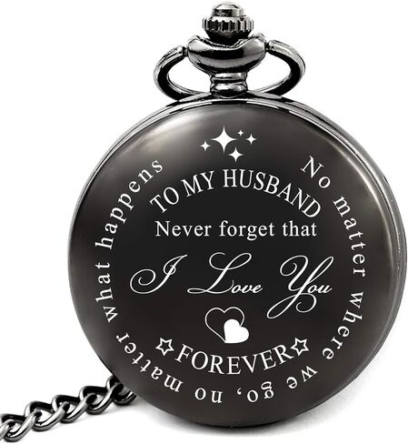 هدايا عيد ميلاد ليفونتا للرجال ساعة جيب مع سلسلة، هدايا للرجال لعيد الميلاد، هدية عيد ميلاد له عند بلوغه 21 30 40 50 60 عامًا in Kuwait