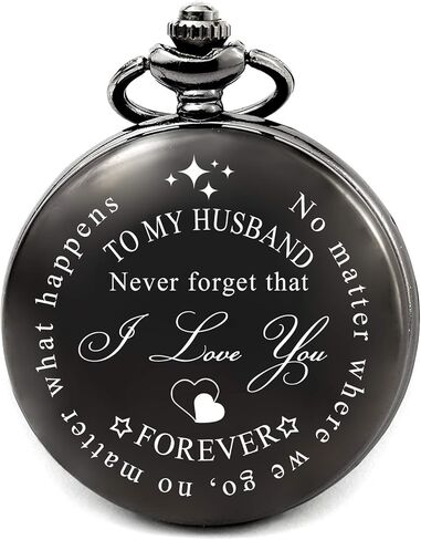 هدايا عيد ميلاد ليفونتا للرجال ساعة جيب مع سلسلة، هدايا للرجال لعيد الميلاد، هدية عيد ميلاد له عند بلوغه 21 30 40 50 60 عامًا in Kuwait