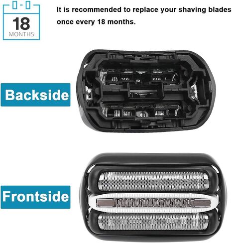 Shaver Foil & Cutter Blade for Braun Series 3 32S 320S-4 340S-4 350CC-4 330S-4 Silver in Saudi Arabia