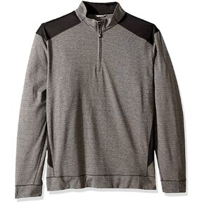 Cutter & Buck Men's Smooth Melange Stripe Shoreline Colorblock Full Zip Jacket