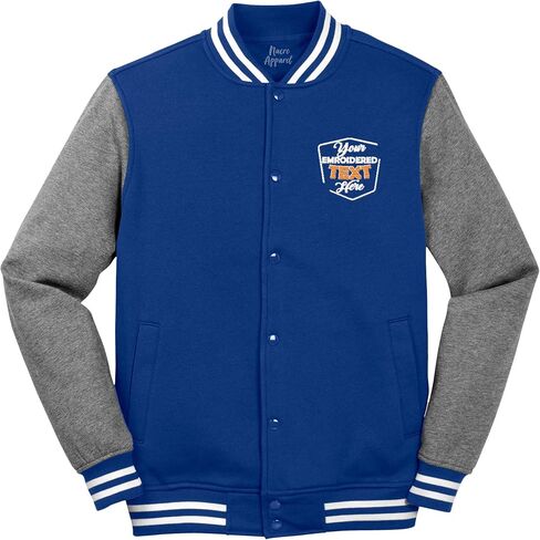 Personalized Embroidered Fleece Jacket for Men Custom Add Your Text Cozy Jacket in Kuwait