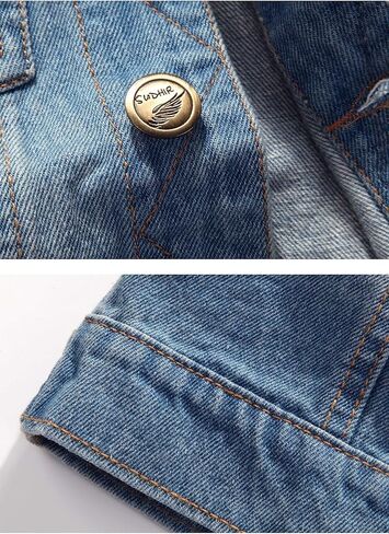 Elonglin Men Denim Vest Sleeveless Jeans Jacket Casual Ripped Vintage Cowboy Vest in Kuwait