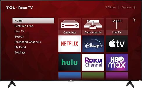 TCL 65" Class 5-Series 4K UHD QLED Dolby Vision & Atmos, VRR, AMD FreeSync, Smart Roku TV - 65S555 (2022 Model), Black in Saudi Arabia
