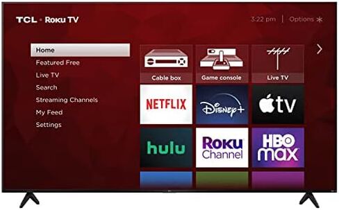 تي سي ال 65 بوصة الفئة 5-Series 4K UHD QLED Dolby Vision & Atmos، VRR، AMD FreeSync، تلفزيون Roku الذكي - 65S555 (موديل 2022)، أسود in Kuwait
