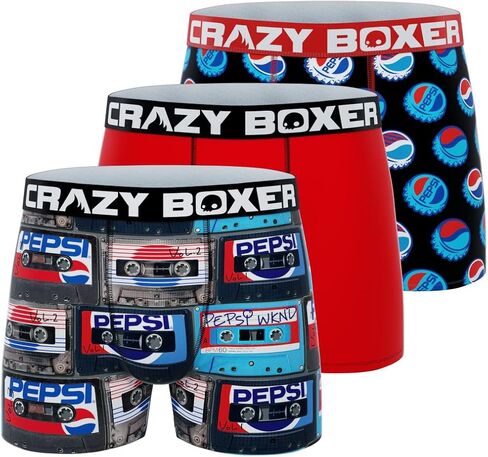 CRAZYBOXER Pepsi Men's Boxer Briefs (3 Pack) in Saudi Arabia