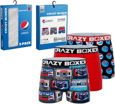 CRAZYBOXER Pepsi Men's Boxer Briefs (3 Pack) in Saudi Arabia