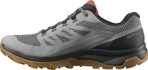 Salomon Outline Gore-TEX Hiking Shoes for Men, Frost Gray/Black/Burnt Brick, 7.5 in Saudi Arabia