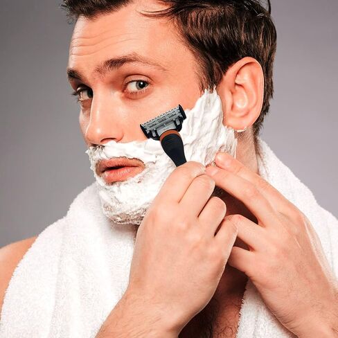 Vaylor 5 Blade Mens Disposable Shaving Razor with Pivoting Head and Ergonomic Handle, 8 Pack in Saudi Arabia