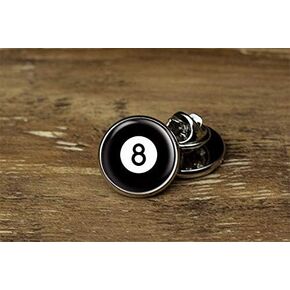 Death Devil 8 Ball Lapel Pin, 8 Ball Tie Tack, Pool Ball Lapel Pin, Pool Ball Tie Tack in Kuwait